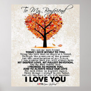 Poster Cota De Amor Para Namorado   Presente de tendênci