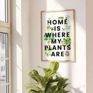 Poster Cota de jardinagem da Watercolor HousePlant