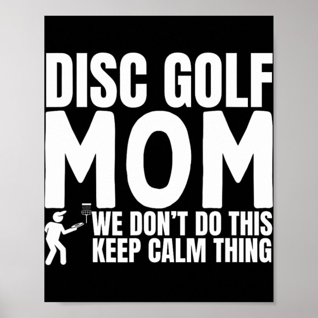 Poster Cota de mãe de Disc Golf engraçado Disc Golf  (Frente)