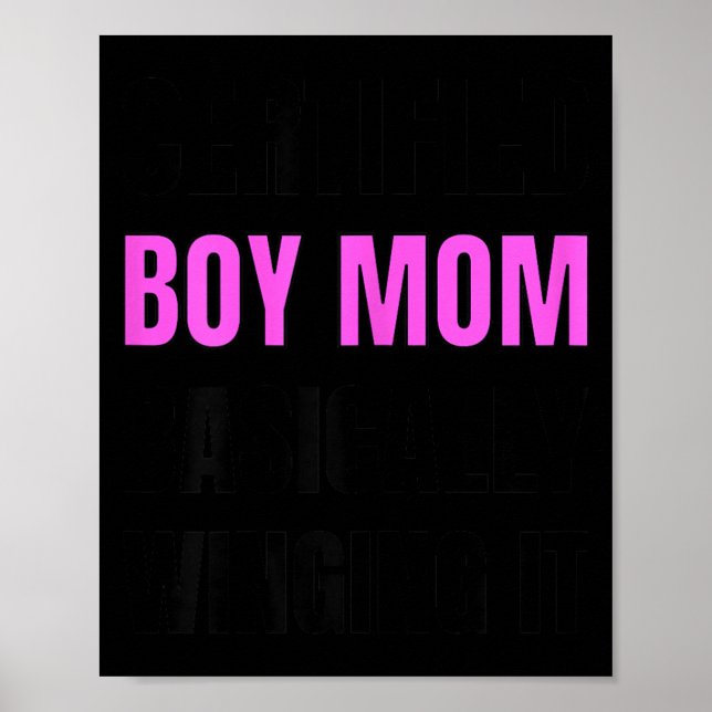 Poster Cota de Mãe Divertida Vida Citação Maternidade Rea (Frente)