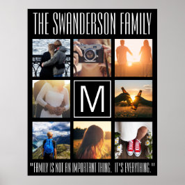 Poster Cota de Quadros do Monograma 8