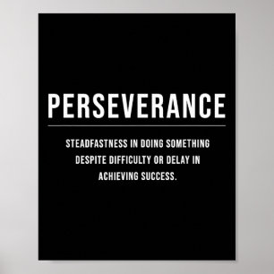 Poster Cota de Slogan Empresarial Motivacional Perseveran