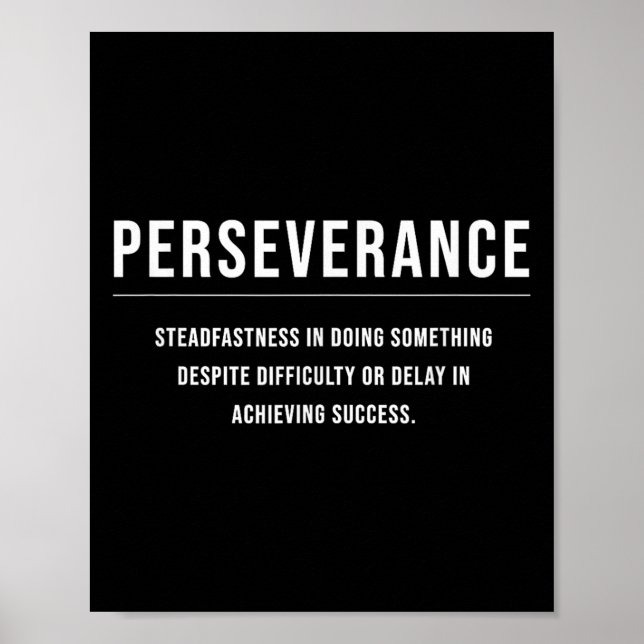 Poster Cota de Slogan Empresarial Motivacional Perseveran (Frente)