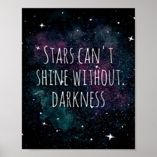 Poster Cota Inspiracional Starry Night da Tendy Watercolo