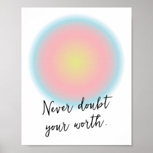 Poster Cota Inspirativa Positiva para Garota Adolescente 