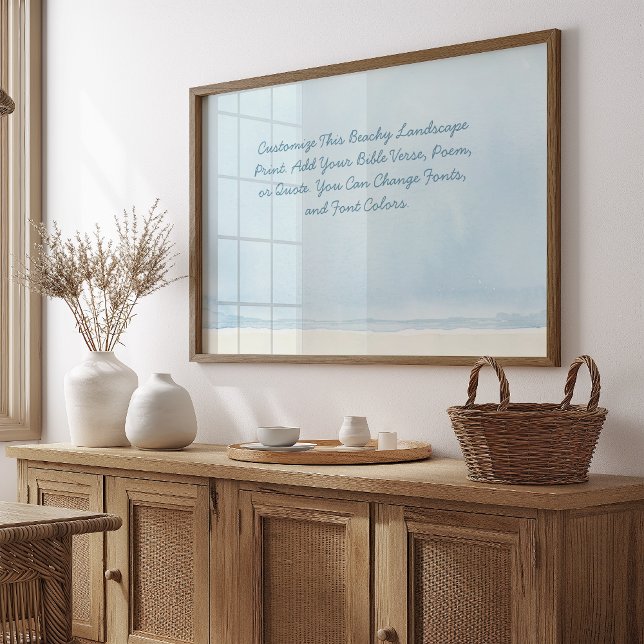 Poster Cota Personalizada Adicionar Sua Bíblia Versa Beac (Criador carregado)