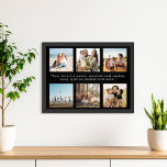 Poster Cota Personalizada de Colagem de Fotografias Moder<br><div class="desc">Crie um poster de colagem personalizada de fotos personalizada com 6 de suas fotos favoritas em um estilo de corte quadrado ao lado de seu ditado favorito, letra de música ou texto. Uma maneira simples e fácil de fazer sua própria arte personalizada de parede ou presente de fotografia para amigos...</div>
