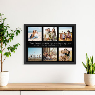 Poster Cota Personalizada de Colagem de Fotografias Moder