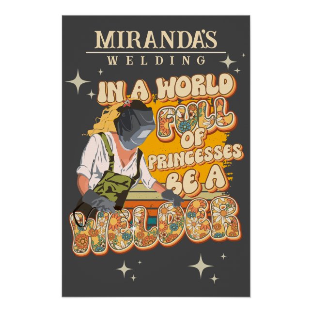 Pôster Cota Personalizada do Nome do Workshop Inspiração  (Frente)