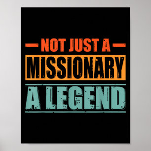 Poster Cota Profissional Missionário Retro