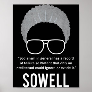 Poster Cota Thomas Sowell Socialismo Mês da História Negr