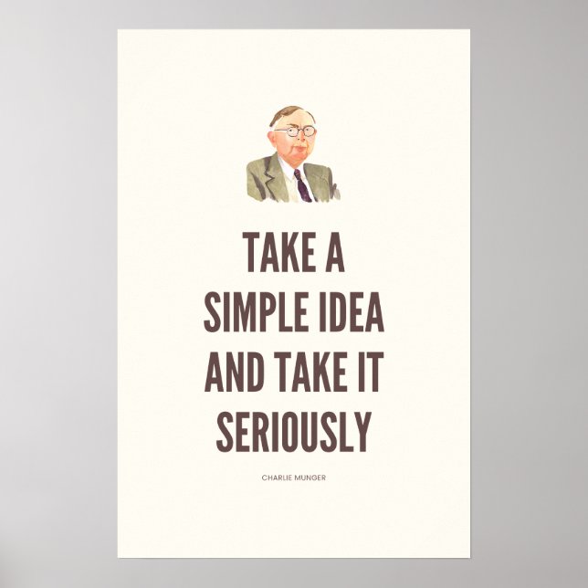 Poster Cotação Charlie Munger (Frente)