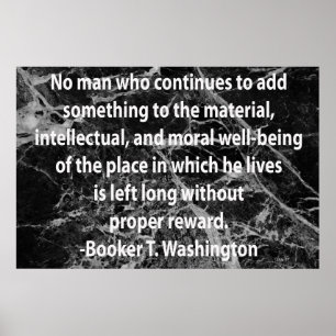 Pôster Cotação da Booker T. Washington