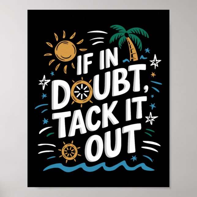 Poster Cotação De Navegação Em veleiro Para Barco De Barc (Frente)