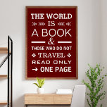Poster Cotação de Viagem de Tipografia Moderna e Moderna<br><div class="desc">Inspire-se ou inspire os outros. Poster perfeito para o seu quarto.</div>