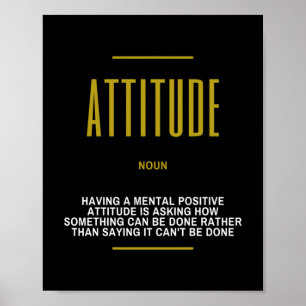 Poster Cotação Inspiracional de atitude positiva