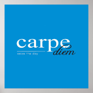 Poster Cotação Inspiracional Motivacional Azul