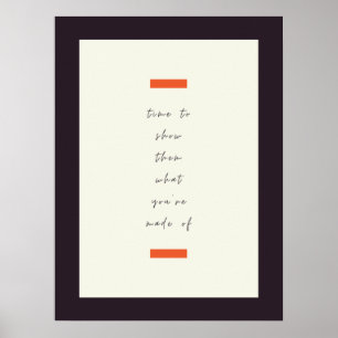 Poster Cotação Inspiracional/Motivacional de Conjunto de 