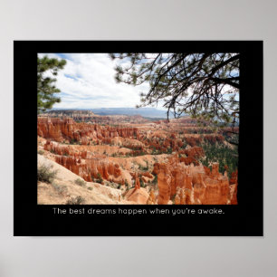 Poster Cotação Inspirativa do Parque Nacional do Bryce