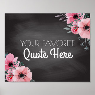 Pôster Cotação Personalizada | Símbolo Floral de Painéis