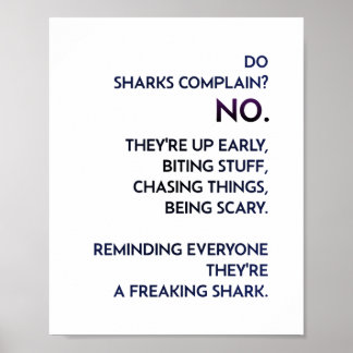 Poster Cotação "Shark Mindset"
