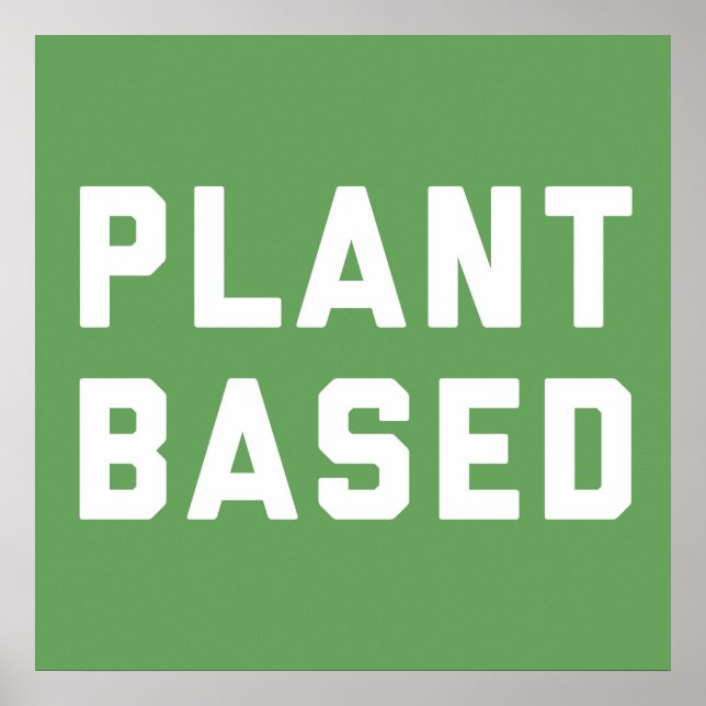 Poster Cotação Vegan Baseada em Planta (Frente)