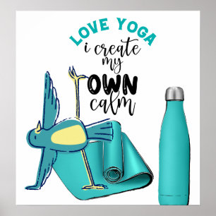 Poster Cotações de Yoga de Ave