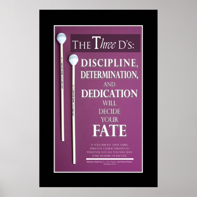 Poster Cotações e Sayings Inspiracionais de Música (Frente)