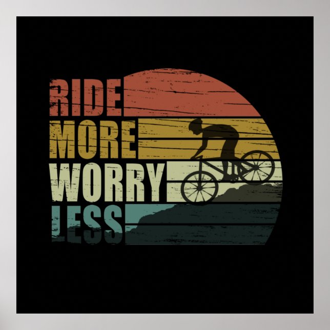 Poster cotações inspiradoras de ciclismo (Frente)