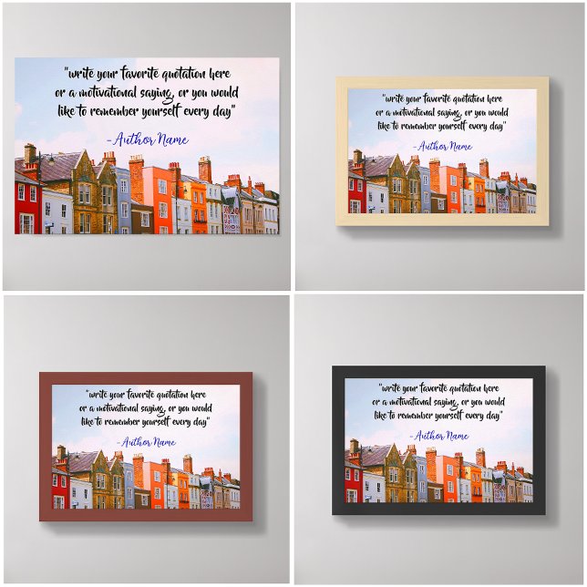 Poster Cotas Diárias Personalizadas / Criar Sua Própria C (Minimalist Text Custom Quote posters)