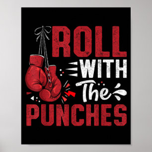Poster Cote com os Punhos Motivação de Boxe Citação