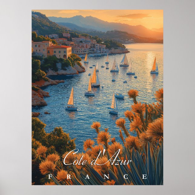 Poster Côte d’Azur, França (Frente)
