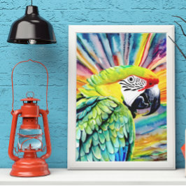 Poster Cotografia Verde do Estilo de Cores Aquáticas Gera