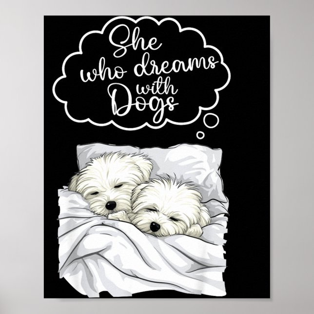 Poster Coton De Tulear Dog Nightgown Pajama  (Frente)