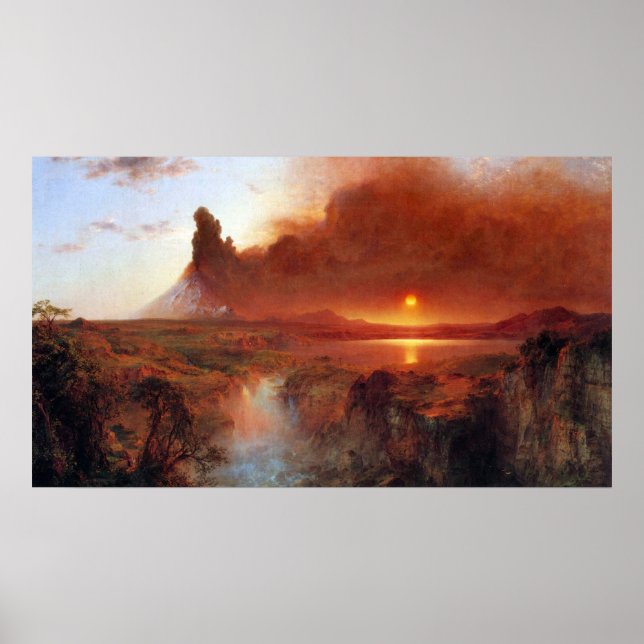 Poster Cotopaxi, Equador, por Frederic Edwin Church (Frente)