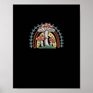 Poster Cottagecore Cogumelo Goblincore Micologia Naturec