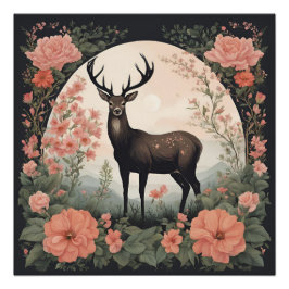 Pôster Cottagecore Deer