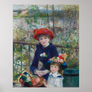 Poster Cottagecore Jardim Paisagem Irmãs Renoir