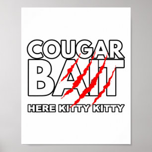 Poster Cougar Diversão Halloween Costume Velha Mulher You