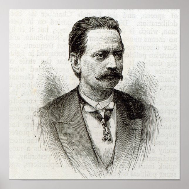 Poster Count Taafe, from 'Leisure Hour', 1891 (Frente)