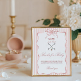 Poster Country Girl New to the Club Golf Baby Shower Book