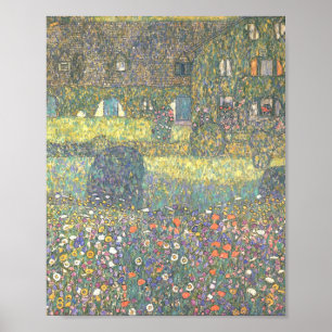 Poster Country House By Attersee Gustav Klimt
