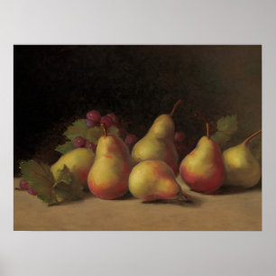 Poster Country kitchen pears - still life painting 