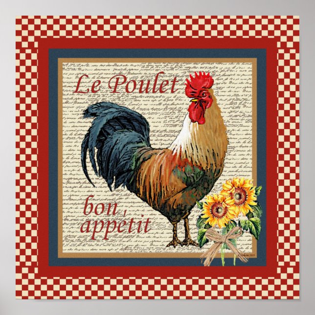 Poster Country Rooster (Frente)