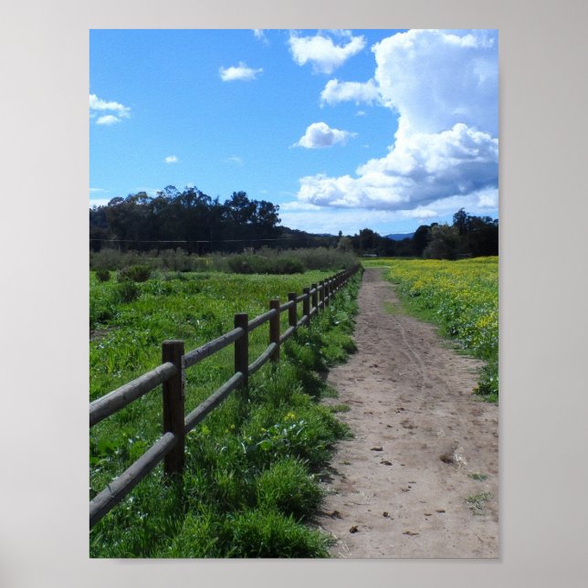 Poster Country Trail, Ojai, CA (Frente)