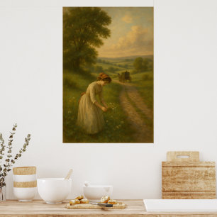 Poster Countryside Atemporal Arte de Parede de Paisagem