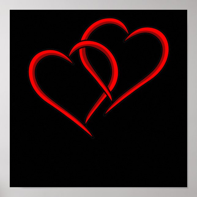 Poster Coupl de Dia de os namorados Romântico de Namorado (Frente)