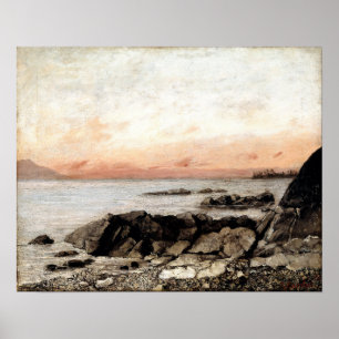 Poster Courbet - Sunset Vevey Suiça