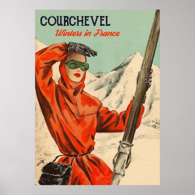 Poster Courchevel Posh Girl (Frente)