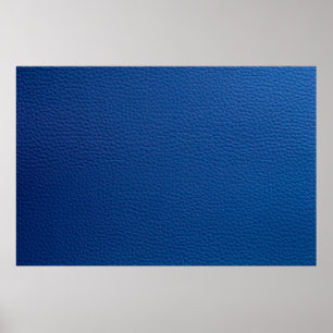 Poster Couro azul artificial. Textura falsa em couro